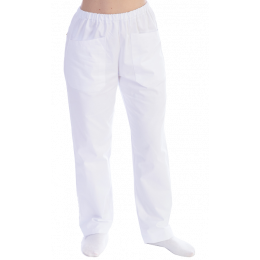 Pantalon unisexe en coton/polyester Gima (blanc)